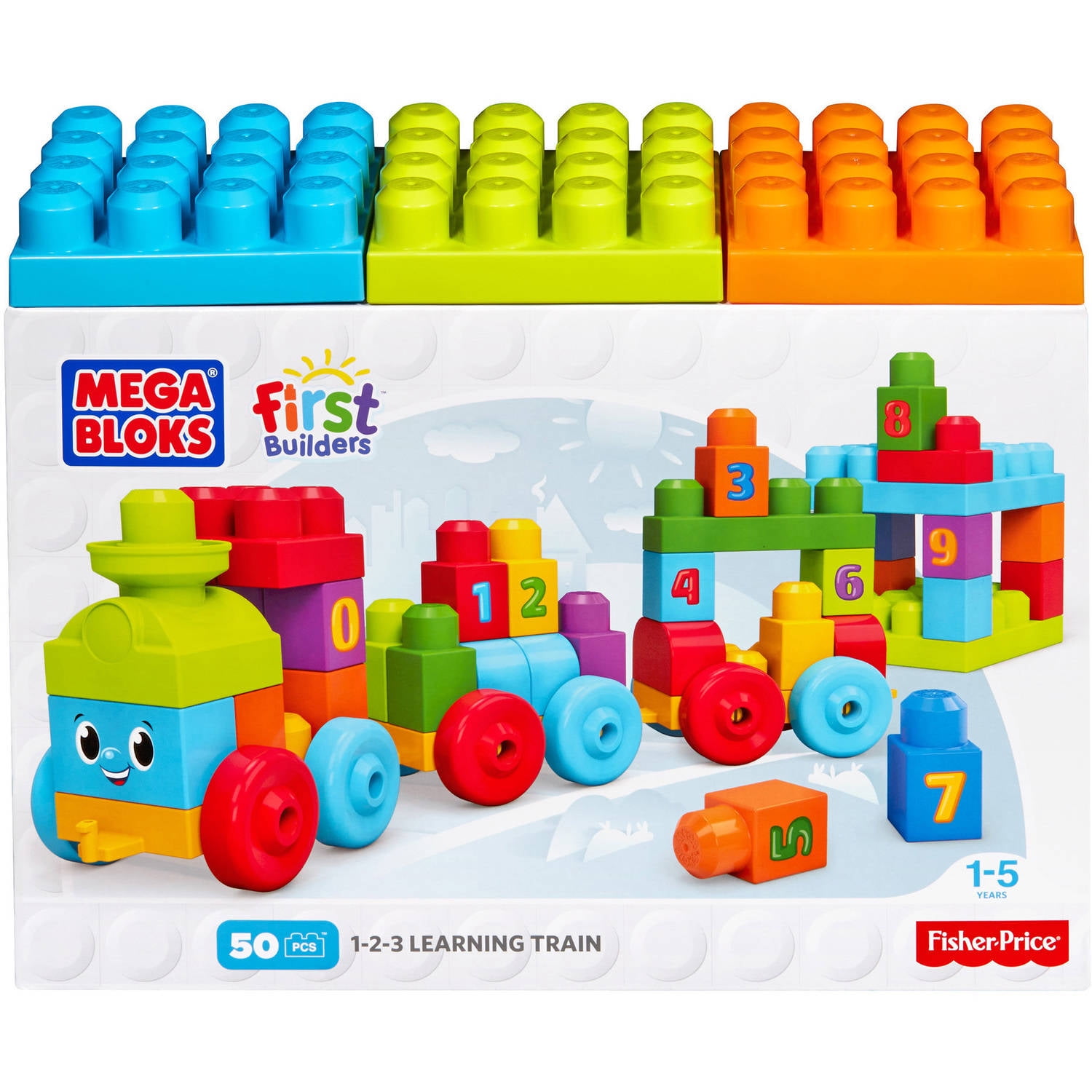 Mega Bloks First Builders 123 Learning Train - Walmart.com