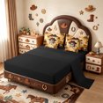 thumbnail image 3 of meiyoeat Vintage Pirate Skull 7-Piece Twin Bedding,Treasure Chest Print Bedding Comforter Set For Boys,Brown Black,Black Reversible, 3 of 7