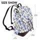 thumbnail image 2 of Fotbe Blue Flax Flowers Mochila Bolso con Estampado para Mujer, Mochila Antirrobo de Nylon Impermeable, Bolsa Ligera de Hombro, 2 of 4