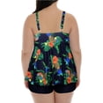 thumbnail image 3 of Kawell Plus Size Tankini Swimsuits for Women Blouson Tankini Tops with Swim Shorts Two Piece Bathing Suits, 3 of 4