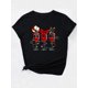 thumbnail image 3 of Camiseta de manga corta para mujer transpirable Moda de veranoRed Wine Glass Print Black Women'S Casual Fashion Tops Round Neck Short Sleeve T-ShirtFather's Day, Mother's Day, New Year, Spring Festi, 3 of 7