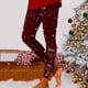 thumbnail image 1 of MKLEKYY Leggings con estampado navideño para mujer, leggings para hacer ejercicio, pantalones de yoga 5, 1 of 4