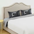 thumbnail image 5 of Haosy Satin Pillowcase for Hair and Skin Standard Cooling Silk Pillow Case with Envelope Closure Solar Eclipse 20"x26", 5 of 9