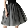 thumbnail image 2 of AUNVITO Women's Tutu Skirt Elastic Waist Layered Tulle Party Dress Multicolor, 2 of 3