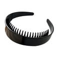 thumbnail image 5 of mdesiwst Women Headband Extra-Wide Anti-Slip Teeth Plastic Hair Hoop Strong Fixation Hairband Washing Face Hair Accessory, 5 of 8