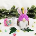 thumbnail image 2 of Lapin de Pâques Forme Mignon Sans Visage Poupée Bonbons Pot Décoration Ornements, 2 of 4