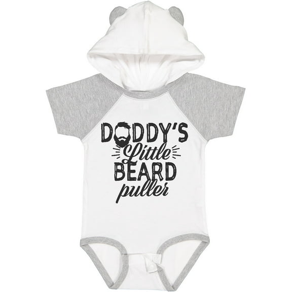 Inktastic Daddys Little Beard Puller Boys or Girls Baby Bodysuit