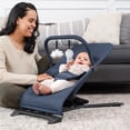 thumbnail image 4 of Baby Delight Alpine Deluxe Portable Baby Bouncer, for Infants 0-6 Months, Quilted Indigo, 4 of 12