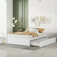 thumbnail image 2 of Miniyam Full Size Platform Bed with Twin Size Trundle & 2 Storage Drawers, White, 2 of 7