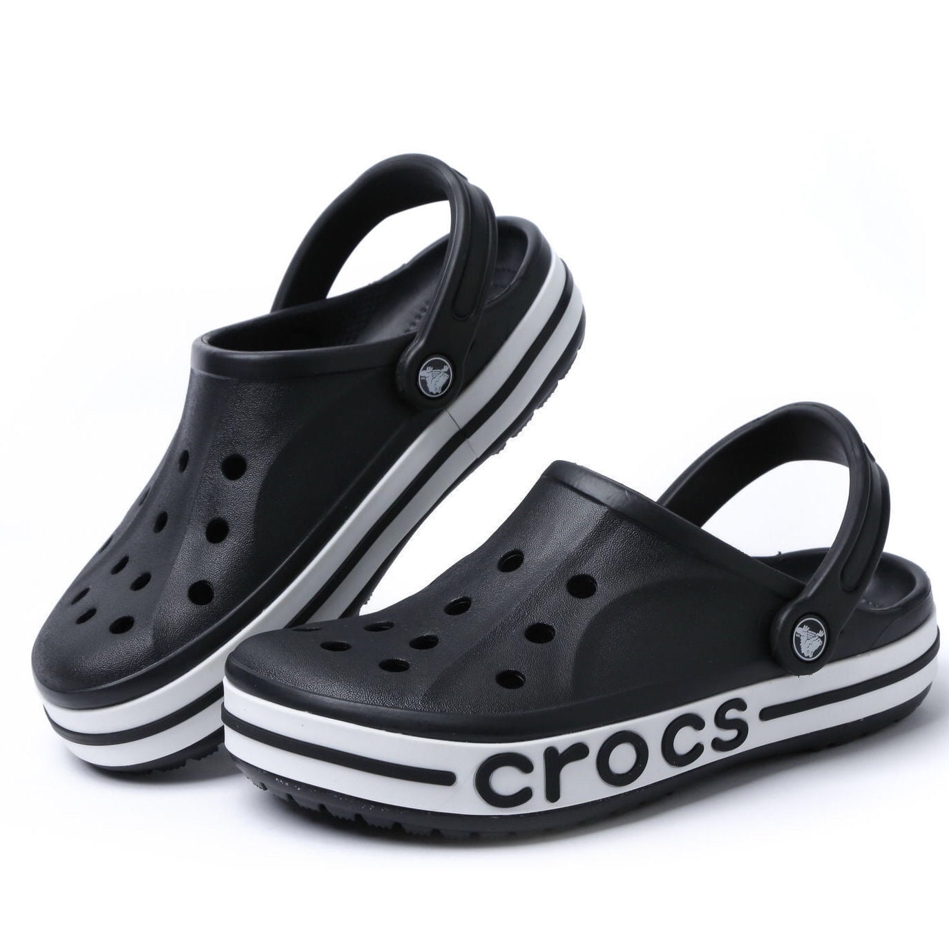 Crocs Mens Womens Bayaband Clog Shoes - Black Nepal | Ubuy
