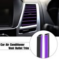 thumbnail image 2 of 20 Piezas Coche Aire Acondicionado Ventilación Salida Adorno Interior Tira Morado, 2 of 7