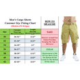 thumbnail image 5 of 2-Pack Men's Distressed Cotton Cargo Shorts With Belt (Size 30-42), 5 of 5