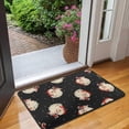 thumbnail image 2 of Black Christmas Santa Pattern Door Rugs,Washable Non Slip Door Mats Indoor,Decorative Door Mats,Entry Mat Indoor for Entrance,Bedroom,Kitchen,Bathroom,30"x17", 2 of 6