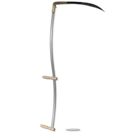 2019 New Outdoor Metal Scythe Garden Farm Tool Solid Wooden Handle Grass Weed Scythe Grinding (Best Gas Weed Eater 2019)