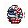 thumbnail image 3 of Miwamany Patriotic Layered Wooden Decor Statue, Independence USA Flag Fireworks Tabletop Ornament, 4th of July Shelf Home Decoration for Living Room Mantel, 3 of 7