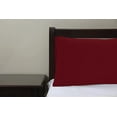 thumbnail image 4 of Royale Linens Standard Pillowcase Set of 2 - Bed Pillow Cover - 20"x26" - Red Pillowcases - 1800 Brushed Microfiber, Wrinkle & Fade Resistant - Soft & Cozy- Standard Size Pillow Case (STD,Burgundy) Burgundy Standard Pillow case, 4 of 9