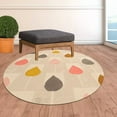 thumbnail image 3 of Beige area rug 17x17, Tufted carpet, Handmade, Rugs for Bed, Living, room, 3 of 6