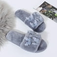 thumbnail image 6 of VerPetridure Women's House Slippers Open Toe Fluffy Slippers Comfy House Slippers Memory Foam Non-slip Indoor Outdoor Slippers Fuzzy Slippers, 6 of 9