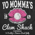 thumbnail image 2 of Mens Funny T Shirts Yo Mommas Clam Shack Sarcastic Restaurant Graphic Novelty Tee for Men Graphic Tees, 2 of 7