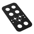 thumbnail image 3 of Soporte de montaje plano tipo U para engranaje de dirección para piezas de servo robots 995 y 996R Flat Mount Black, 3 of 8