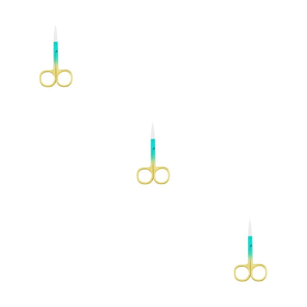Vogacara Pinzas para cutículas de uñas, tijeras de acero inoxidable, galvanoplastia, impermeables, de mano, accesorio para el hogar, Spray verde dorado Type1 NO1 Vogacara CBP288410