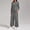 Dark Gray, variant on 2 Piece Sets For Women Leopard Print Crew Neck Long Sleeve Top And Wide Leg Pants Cozy Trendy Outfits Set