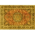 thumbnail image 1 of Ahgly Company Machine Washable Indoor Rectangle Persian Yellow Traditional Area Rugs, 3' x 5', 1 of 4