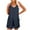 Navy, variant on MaFYtyTPR Shorts for Women Plus Size Women's Scoop Solid Neck Sleeveless Casual Buttons Short Jumpsuit Rompers with Pockets