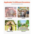 thumbnail image 6 of BuySphere Wokceer Wedding Arch Backdrop Stand 7.2FT, 6.6FT White Metal Arch Stand Set of 2 for Birthday Party Wedding Ceremony Baby Shower Graduation Decoration, 6 of 12