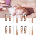 thumbnail image 1 of Clipper Cutter Set, Nail Clippers Beauty Tool Set Ergonomic Grooming 4 Set Professional With  PU Storage Bags For Travel, 1 of 8