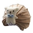thumbnail image 1 of Infant Hat Comfortable Delicate Edging Cotton Cartoon Bear Elastic Baby Beanie for Daily, 1 of 10
