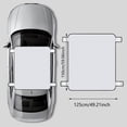 thumbnail image 3 of Sunroof Cover Waterproof for Car, Heat Reflective Roof Sun Shade for All Weather, Universal Fit Vehicle Roof Protector for Daily Parking Outdoor Travel,White - 59.06" x 49.21", 3 of 4