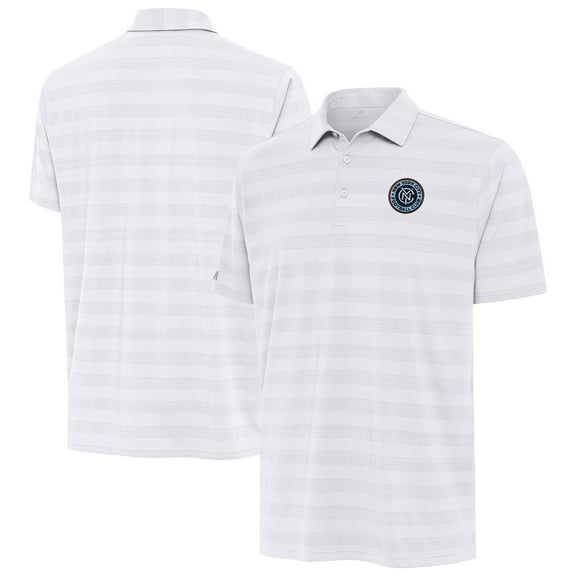 Men's Antigua White New York City FC Tunnel Polo