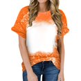 thumbnail image 1 of T-shirts pour Femmes Été Mode Estivale pour Femmes Ajusté à Nouer Col Rond Manches Courtes T-Shirt T-shirts pour Femmes Mode T-Shirts pour Femmes pour l'Été T-Shirts pour Femmes Manches Courtes, 1 of 7