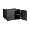 thumbnail image 5 of Mobile File Cabinets Copier Cabinet with 4 universal wheels，BLACK 2 door steel copier stand mobile pedestal file Printer Stand Office furniture, 5 of 7