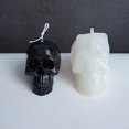 thumbnail image 2 of Molde de vela de calavera grande 3d, molde para hacer jabón con vela de aromaterapia Afortunado Sencillez, 2 of 4