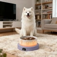 thumbnail image 4 of Heated Dog Bowl, Outside Heated Dogs Bowls, Large Heated Dogs Water Bowl Outdoor, Thermostatic Control Heated Cat Bowls, Anti-Freeze Heated Pet Water Dish for Cat, Dog (Purple), 4 of 11