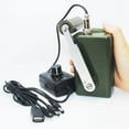 thumbnail image 1 of Portable Hand Crank Generator 30W Small Dynamo Outdoor Manual Emergency Phone Charger With 3-28V DC-DC Voltage Regulator ,Handy Bright, 1 of 7