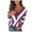 Purple, variant on Ichuanyi Womens Tops, Summer Fashion Womens Long Sleeve V Neck Striped knitting Casual Tunic Blouse