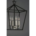 thumbnail image 3 of 25152TXBPN Maxim Lighting Abode-Four Light Chandelier-12 Inches wide by 18 inches high-Textured Black/Polished Nickel Finish    -Traditional, 3 of 5