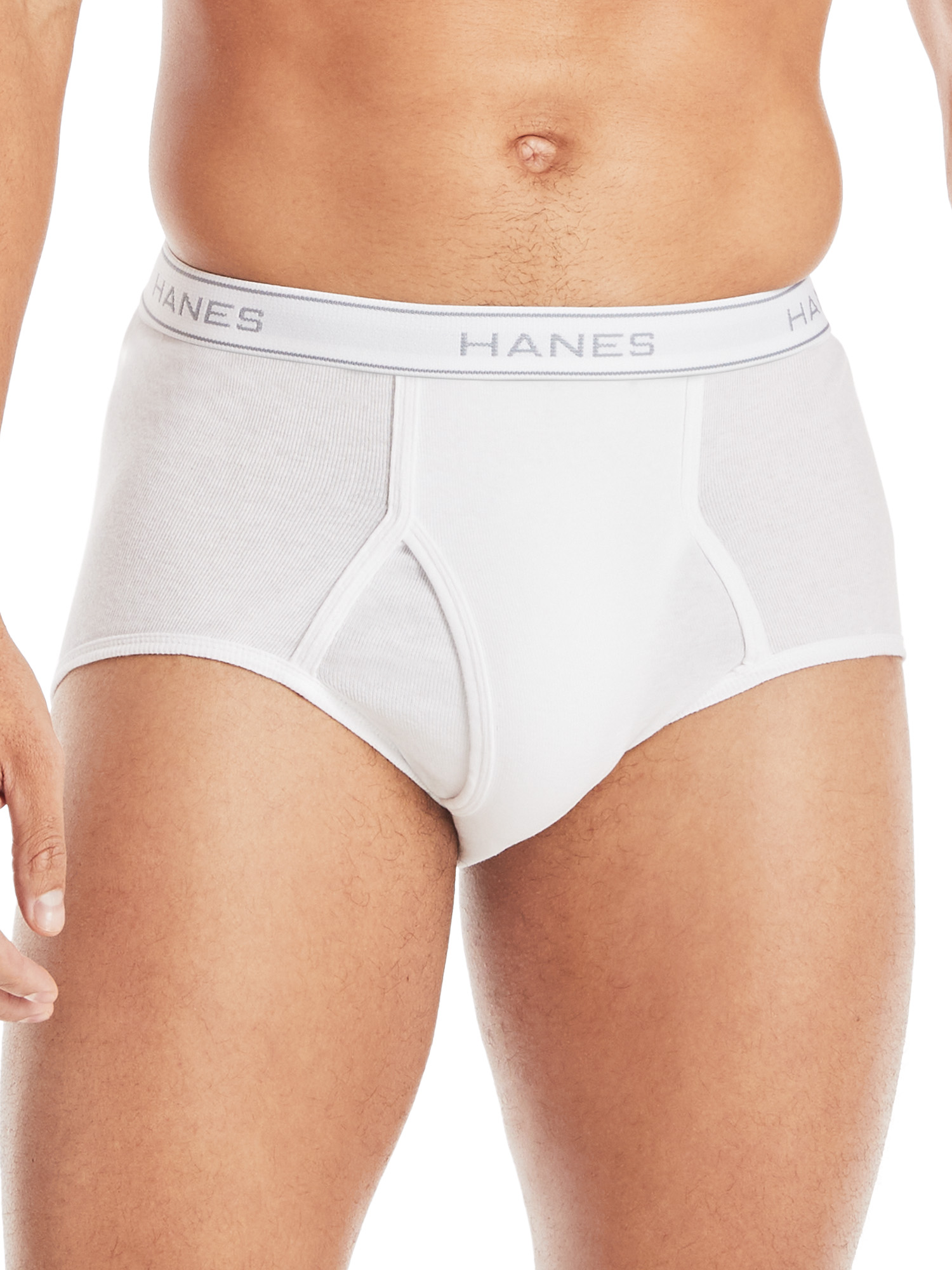 Hanes Men's Value Pack White Briefs, 6 Pack - image 3 of 9