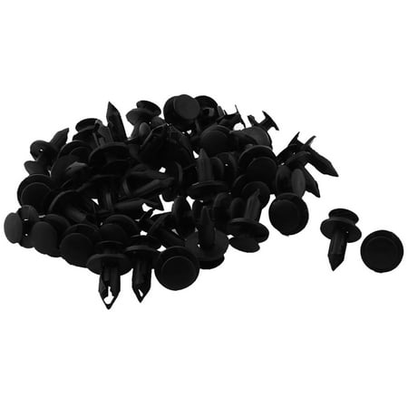 

Unique Bargains 50pcs 10mm Dia Hole 20mm Head Plastic Rivets Fastener Mudguard Bumper Push Clips