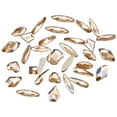 thumbnail image 2 of Wweixi 50 Pieces Specific-shaped Glass Crystal Set Excellent Gloss Personalized Nail Art Rhinestones DIY Handcraft Mobile Phone Champagne, 2 of 6