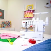 Janome CoverPro 2000CPX Coverstitch Machine with STS TLC Free Arm 1000SPM Sewing