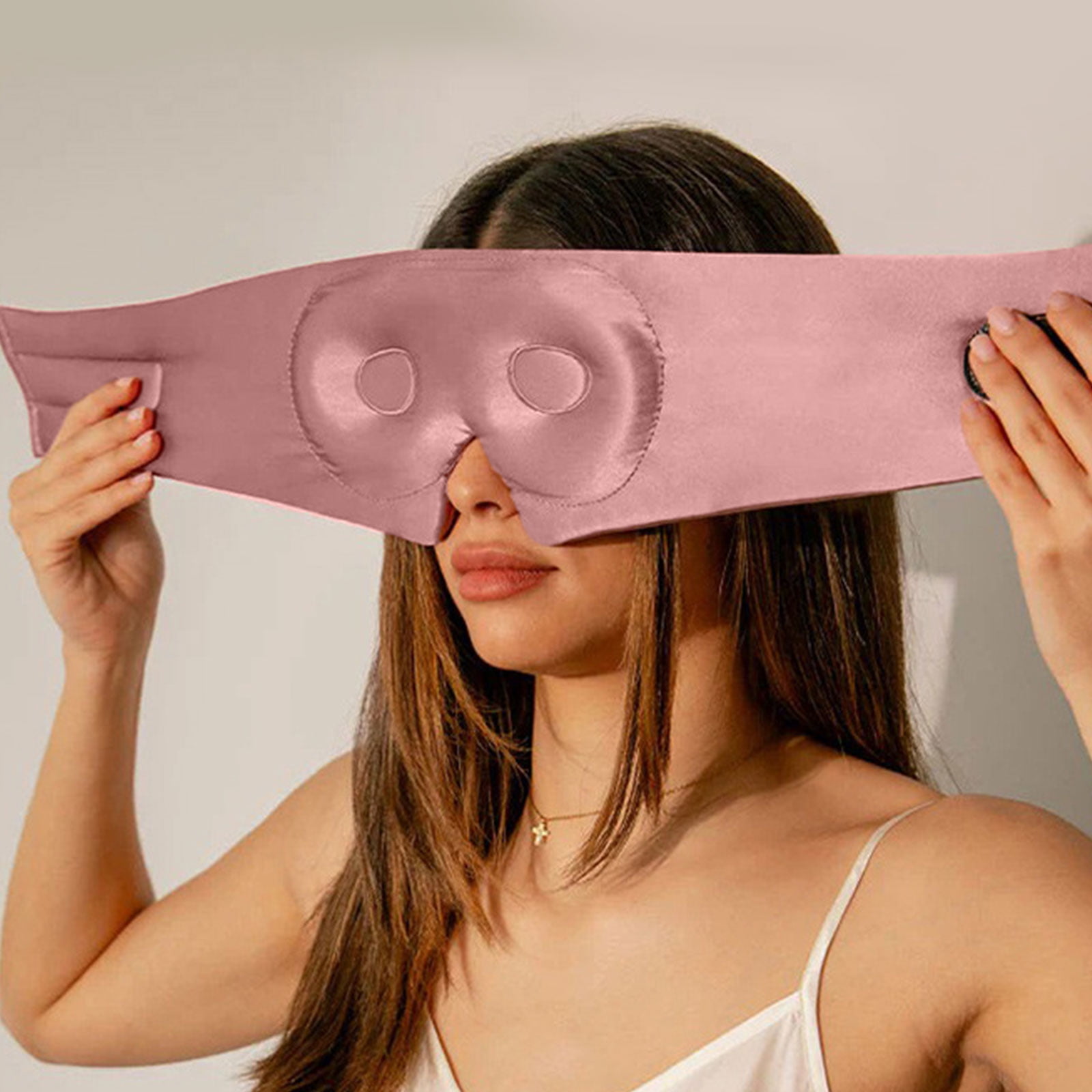 Comfort Focused 3D Silk Eye Mask Features Adjustment Headband For Secure And Enhances Relaxation Benefits