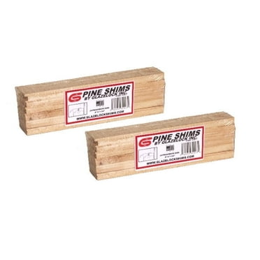 Glazelock Wood Shims 2- 12 Packs; Total 24 Wood Shims