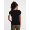thumbnail image 4 of Scenario Women's and Women's Plus Pullover Rollneck Lightweight Sweater with Short Sleeves, Sizes XS-4X, 4 of 5