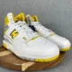 thumbnail image 2 of New Balance 650R Shoes Mens Size 9 White Sneakers High Top Honeycomb Yellow, 2 of 6