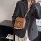 thumbnail image 4 of Bolso de mano rómbico de ocio, bolso pequeño de un solo hombro con contraste de color, bolso cruzado de cuero PU estilo: estilo 4;, 4 of 6