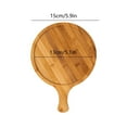 thumbnail image 3 of Yorkspred Wood Cutting&Chopping Board With Handle Wooden Ecologicals Bamboos Serving Board Kitchen Baking Chopping Boards For Pizza Bread Cheese Steak Charcuterie Fruit Vegetables, 3 of 5
